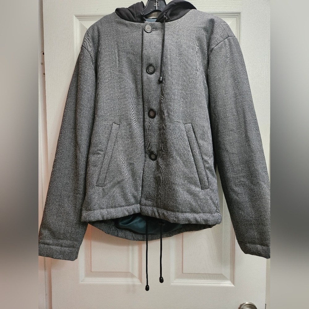 YOON Gray Button-Up Jacket Made in Italy